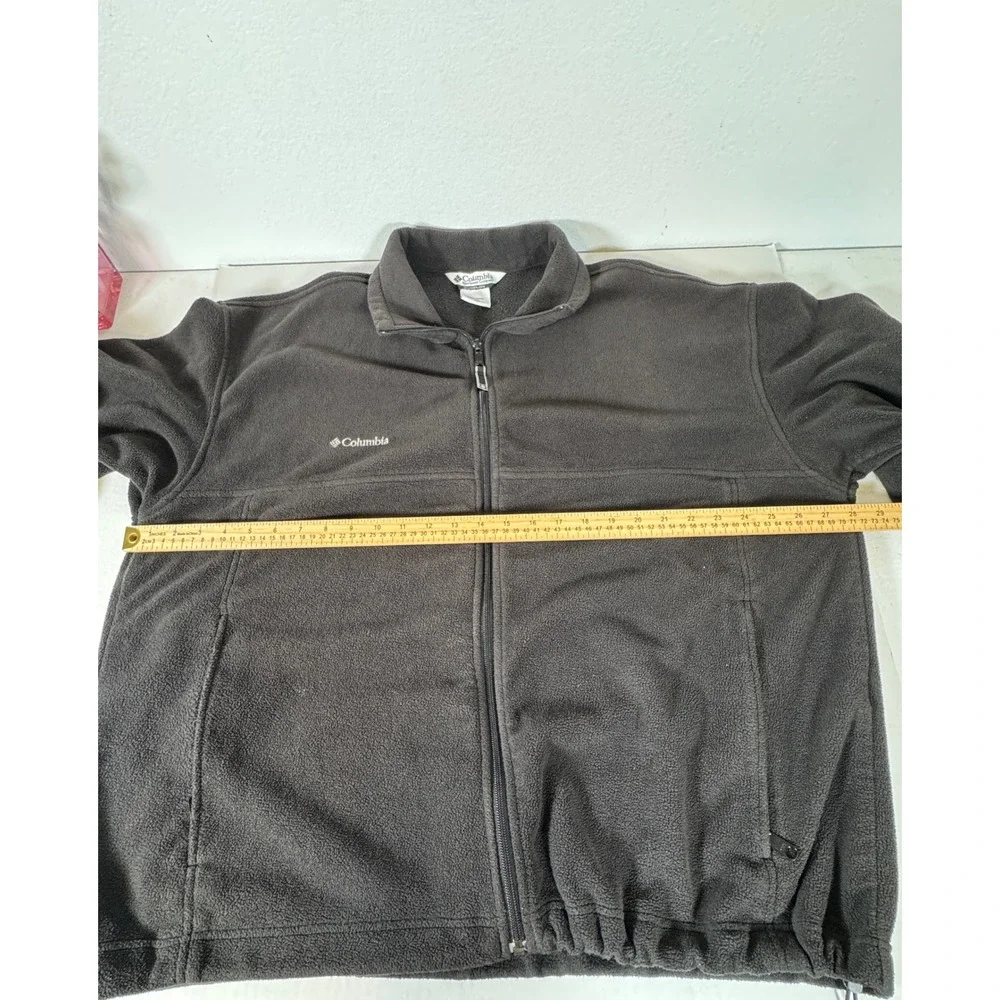 Columbia Men's Full Zip Fleece Jacket Gray Sportswear Outdoor Warm Coat‎